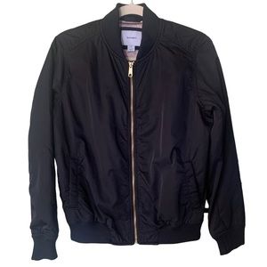 Old Navy Unisex Zip-up Bomber Jacket in Black